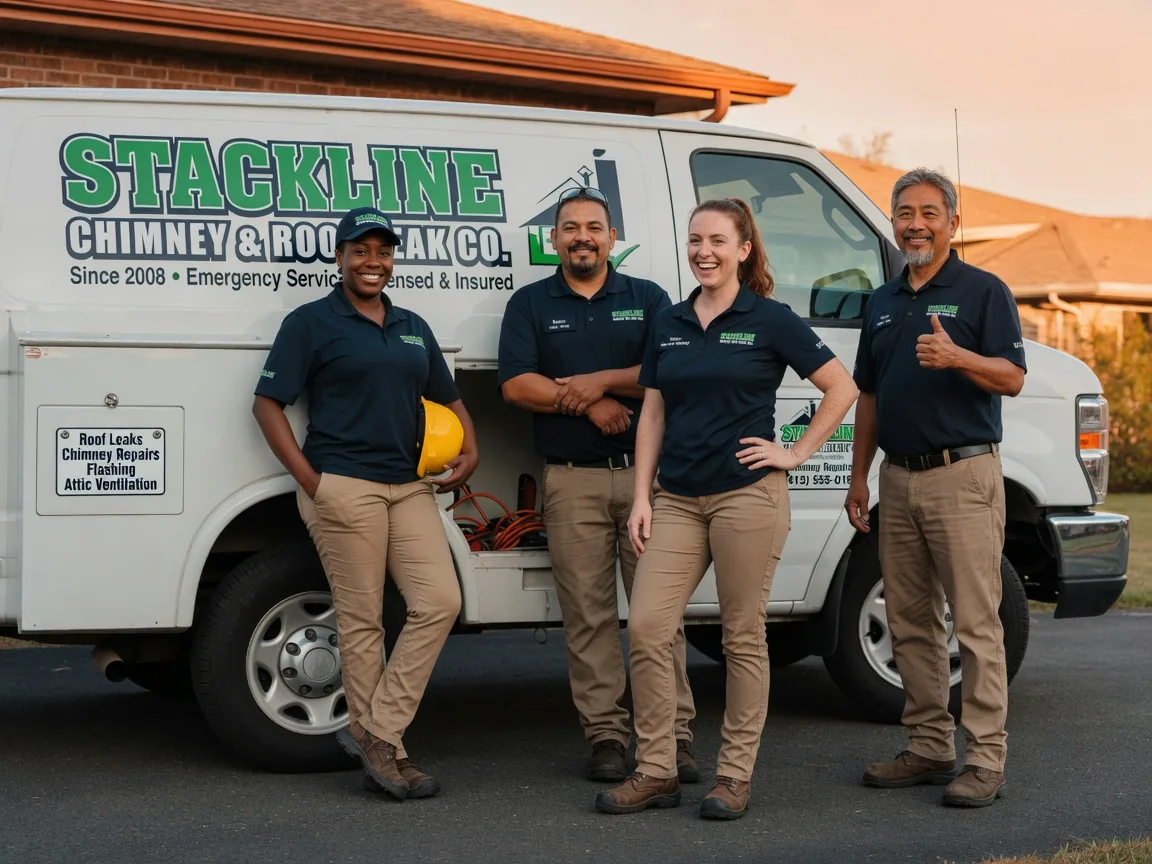 Chimney flashing repair company in Woodland, WI